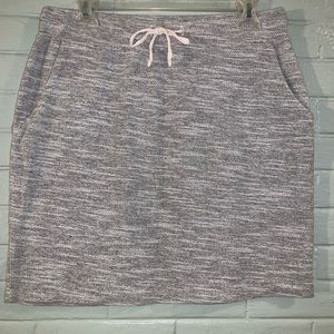 Small Sonoma Grey/Oatmeal Jersey Style Skirt